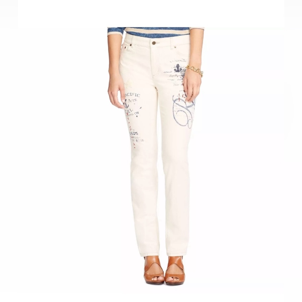 Lauren Ralph Lauren Nautical Straight Leg size 8